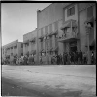 Police and strikers outside RKO Pictures during the Conference of Studio Unions strike, Los Angeles, October 19, 1945