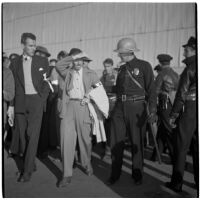 Police and strikers during the Conference of Studio Unions strike against all Hollywood studios, Los Angeles, October 19, 1945