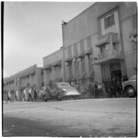 Police and strikers outside RKO Pictures during the Conference of Studio Unions strike, Los Angeles, October 19, 1945