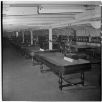 Casino on Tony Cornero's newly refurbished gambling ship, the Bunker Hill or Lux, Los Angeles, 1946