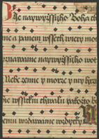 Rouse MS 15. CHOIR BOOK in Czech (?), 4 fragments.