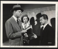 Dennis O'Keefe, Gale Storm, and Bert Conway in "Abandoned"