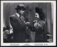 Dennis O'Keefe and Gale Storm in a scene from Abandoned