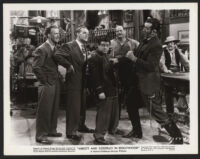 Carleton Young, Bud Abbott, Lou Costello, and Mike Mazurki in Abbott and Costello in Hollywood