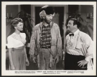 Frances Rafferty, Mike Mazurki, and Lou Costello in Abbott and Costello in Hollywood
