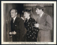 Byron Foulger, Jean Parker, and Peter Cookson in Adventures of Kitty O'Day