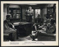 Gordon Jackson, James Robertson Justice, Simone Signoret, and John Slater in Against the Wind