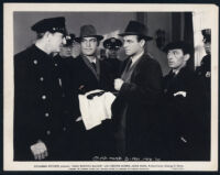 Chester Morris, Richard Lane, and George E. Stone in Alias Boston Blackie