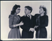 Ann Rutherford, Mickey Rooney, and Diana Lewis in Andy Hardy Meets Debutante