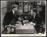 Mickey Rooney and Herbert Marshall in Andy Hardy's Blonde Trouble