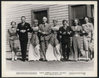 Cast members on the set of Andy Hardy's Blonde Trouble