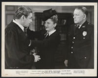 Paul Muni, Anne Baxter, and Lee Shumway in Angel On My Shoulder