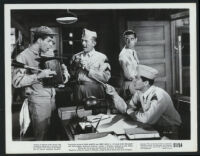 Jerry Lewis, William Mendrek, and Dean Martin in At War With the Army