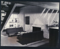 Set photograph of living area in Behave Yourself