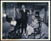 Marjorie Kent, Larry Simms, Arthur Lake, Alan Dinehart III, and Penny Singleton in Blondie's Big Deal
