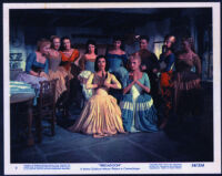Cyd Charisse and other cast members in Brigadoon