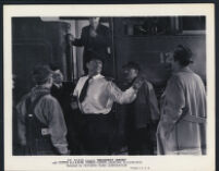 J. Farrell MacDonald, Victor McLaglen and cast members in Broadway Limited