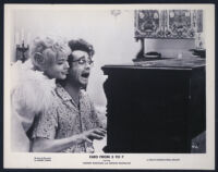 Michel Legrand playing piano with Corinne Marchand in Cleo From 5 to 7