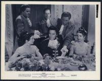 Jean Simmons, Michael Rennie, and other Unidentified cast members in Desiree