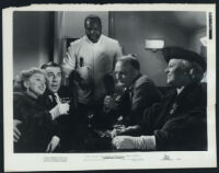 Celeste Holm, Paul Douglas, Dudley Dickerson, Millard Mitchell and Ruth Gillette in Everybody Does It