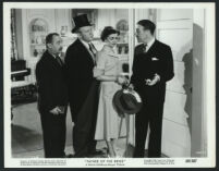 Tracy Spencer, Joan Bennett, Leo G. Carroll and an unidentified actor in Father Of the Bride.