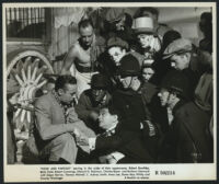 Edward G. Robinson and Charles Boyer and others in Flesh and Fantasy.
