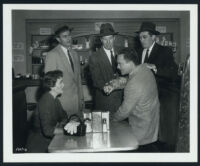 Eleanore Tanin, Forrest Taylor, Bill Elliott, Douglas Dick and Don Haggerty in Footsteps in the Night