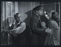 Albert Dinan, Ralph Meeker and Viveca Lindfors in Four in a Jeep