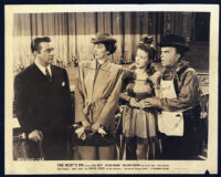 William Gaxton, Almira Sessions, Mary Roche and Victor Moore in The Heat's On
