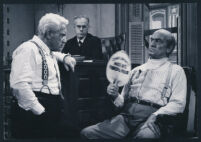 Frederic March, Morgan Harry, and Tracy Spencer in Inherit the Wind.