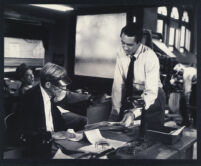 Macdonald Carey and unidentified actor in The Lawless