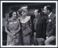 Lucille Ball, Edgar Bergen, Jim Jordan, and Marian Jordan in Look Who's Laughing