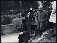 Umberto Orsini and Giuseppe Patroni Griffi filming Il Mare