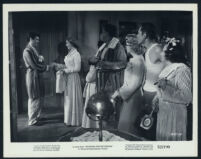 Piper Laurie, Tony Curtis, and other unidentified cast members in No Room for the Groom