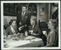 Piper Laurie, Don Defore, Spring Byington, and Lillian Bronson in No Room for the Groom