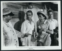 Alan Ladd, Douglas Dick and Wally Cassell in Saigon