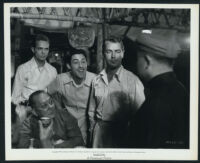 Alan Ladd, Douglas Dick and Wally Cassell in Saigon