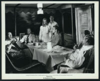 Cast members in a scene from Saigon