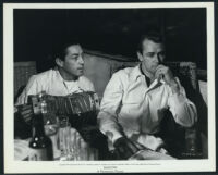 Alan Ladd and Wally Cassell in Saigon