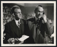 John McIntire and Dabbs Greer in a scene from Sally and Saint Anne
