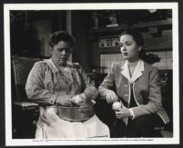 Ann Blyth and Frances Bavier in a scene from Sally and Saint Anne