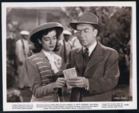 Gail Russell and William Demarest in a scene from Salty O'Rourke