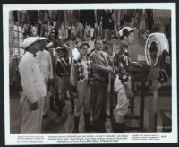 Stanley Clements and extras in a scene from Salty O'Rourke