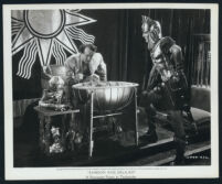 Henry Wilcoxon and George Sanders in a scene from Samson and Delilah