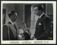 John Payne, Harry Morgan and an unidentified extra in a scene from The Saxon Charm