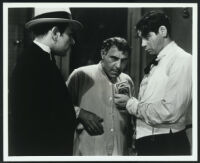 Paul Muni, George Raft and Henry Armetta in Scarface