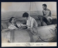 Richard Burton, Joan Collins and Cy Grant in a scene from Sea Wife