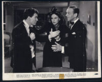 Fred Astaire, Paulette Goddard and Burgess Meredith in a scene from Second Chorus