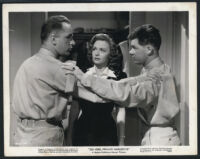 Robet Walker, Donna Reed and Keenan Wynn in a scene from See Here, Private Hargrove