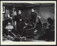 Rock Hudson, Richard Carlson and extras in a scene from Seminole